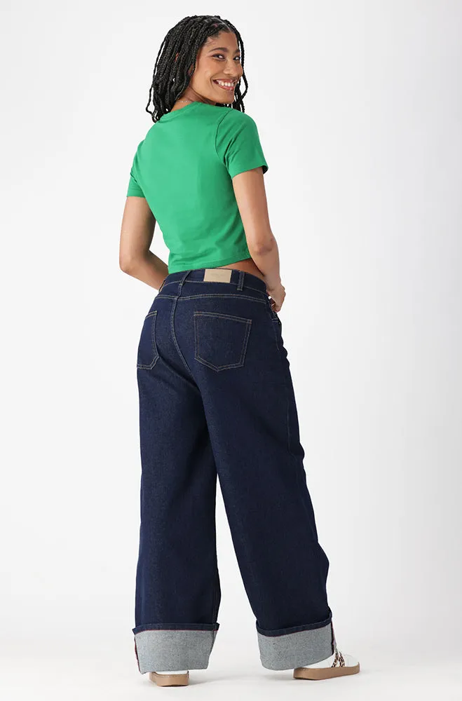 BELLA CREW NECK FITTED CROP TEE sold by Dunns product image thumbnail 5