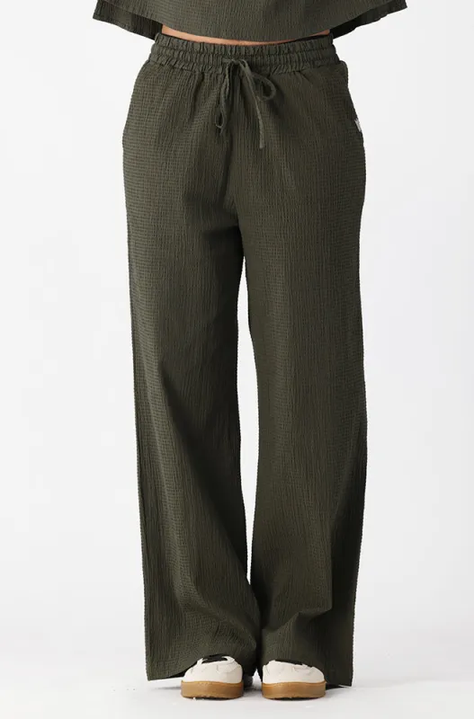 MORGAN WIDE LEG ELASTICATED TROUSER _ 162075 _ Fatigue sold by Dunns