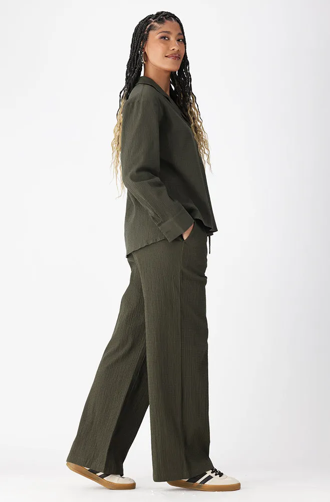 MALIA TEXTURED LONG SLEEVE SHIRT sold by Dunns product image thumbnail 5
