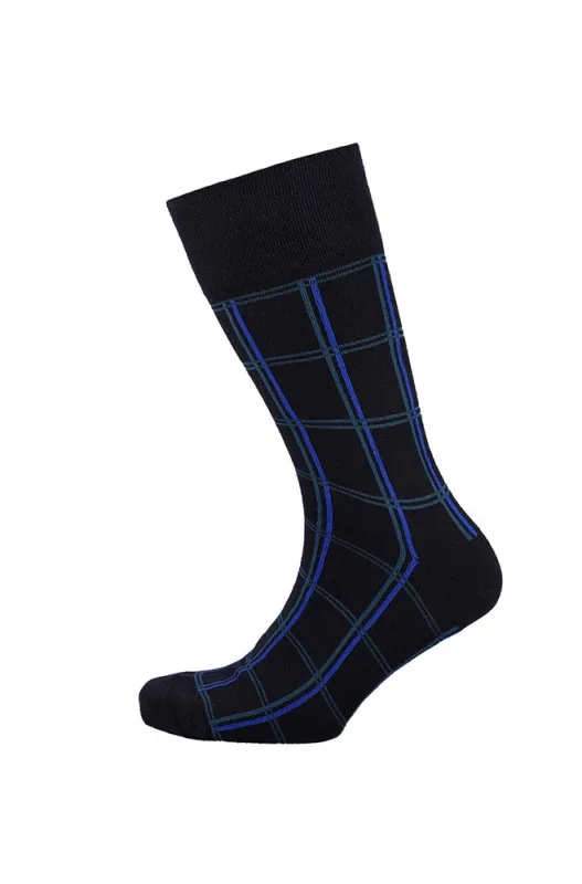 Simon Single Sock _ 157244 _ Navy sold by Dunns