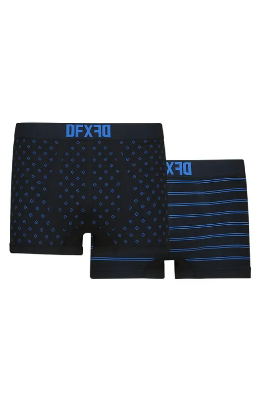 Uzair Seamfree Trunks 2pk _ 164234 _ Black sold by Dunns