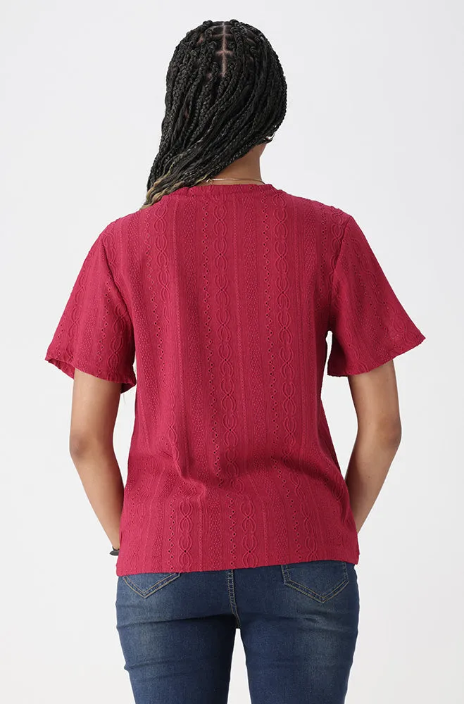 CHANNEL TEXTURED TOP sold by Dunns product image thumbnail 3