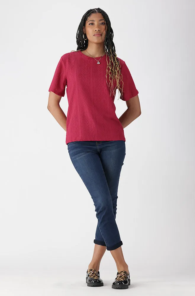 CHANNEL TEXTURED TOP sold by Dunns product image thumbnail 4