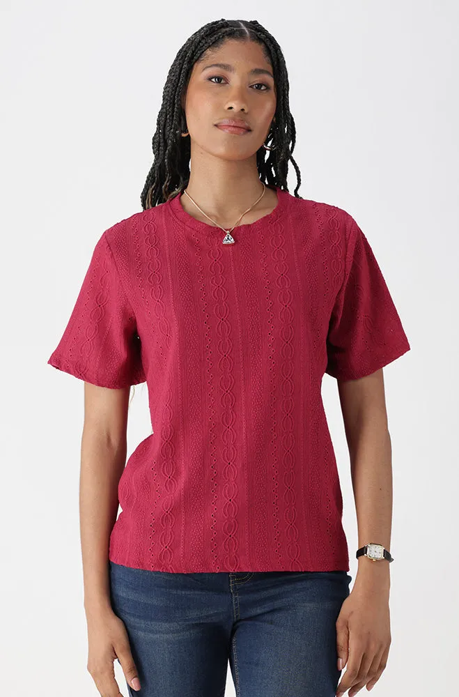 CHANNEL TEXTURED TOP sold by Dunns