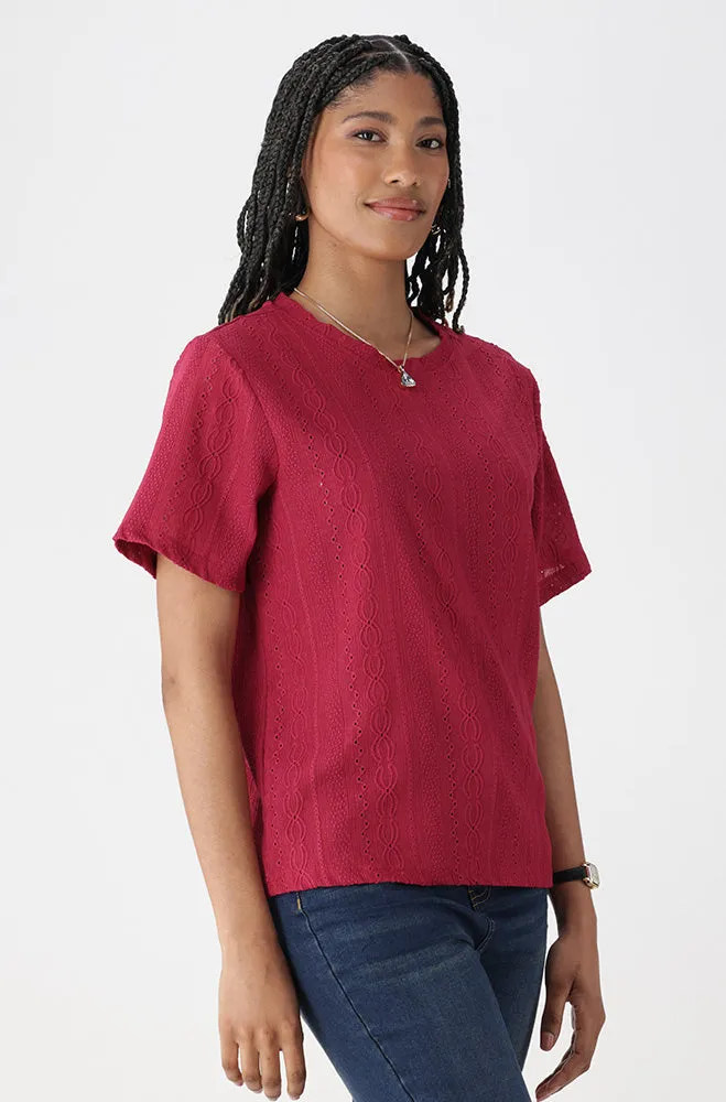 CHANNEL TEXTURED TOP sold by Dunns product image thumbnail 2
