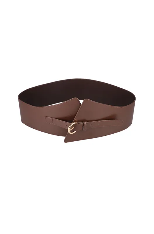 Lesley Waist Belt _ 164859 _ Brown sold by Dunns