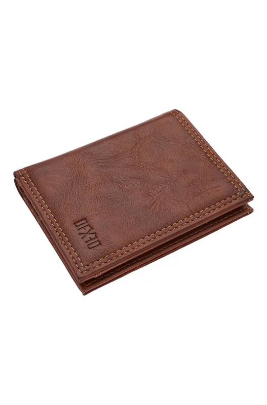 Lelo Logo Embossed Wallet _ 160975 _ Brown sold by Dunns