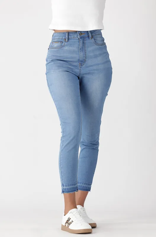 JOSIE HIGH RISE UNCLIPPED SKINNY sold by Dunns