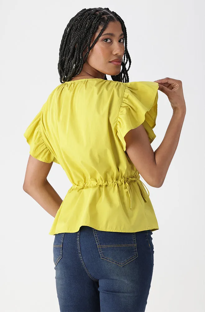 MIA FLUTTER SLEEVE TOP sold by Dunns product image thumbnail 3