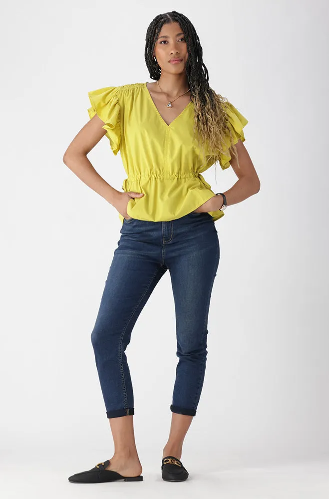 MIA FLUTTER SLEEVE TOP sold by Dunns product image thumbnail 4