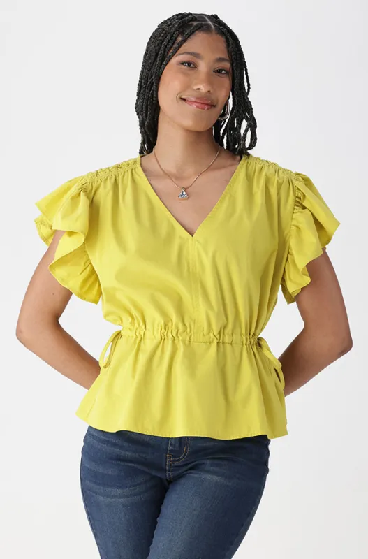 MIA FLUTTER SLEEVE TOP sold by Dunns