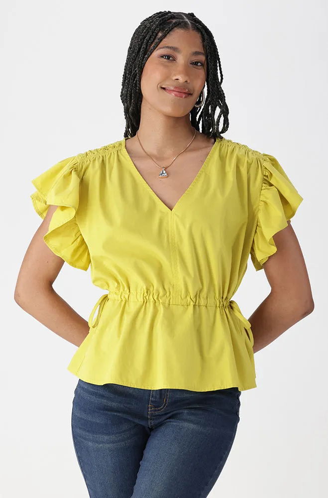 MIA FLUTTER SLEEVE TOP sold by Dunns