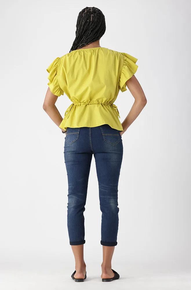 MIA FLUTTER SLEEVE TOP sold by Dunns product image thumbnail 5