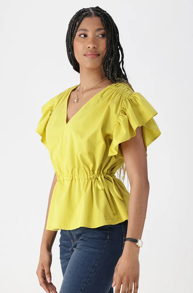 MIA FLUTTER SLEEVE TOP sold by Dunns product image thumbnail 2