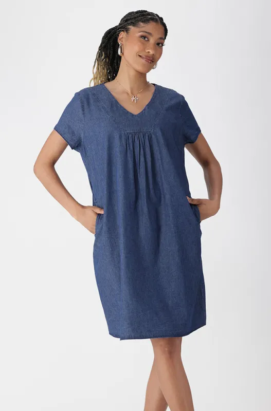 CAMILLA CHAMBRAY SHIFT DRESS sold by Dunns