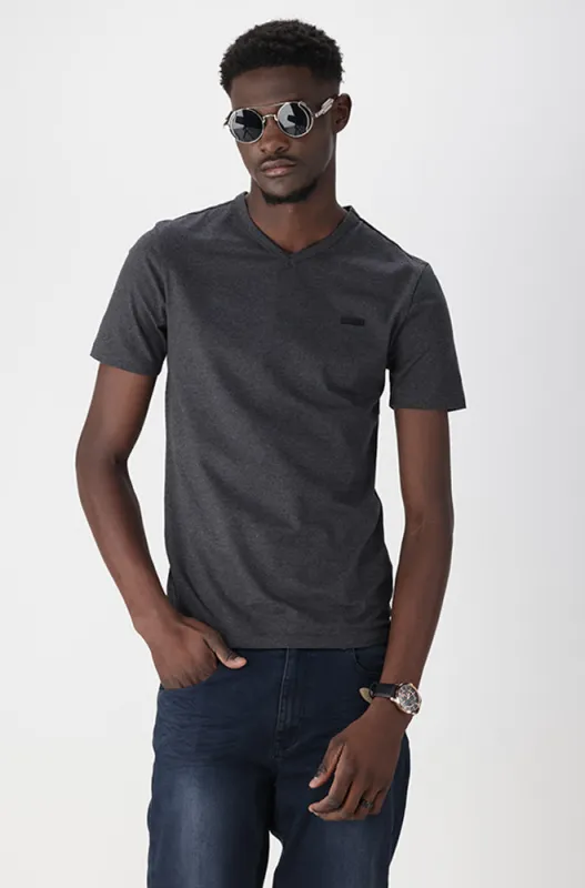 Alaga Tee _ 166587 _ Charcoal Mel sold by Dunns