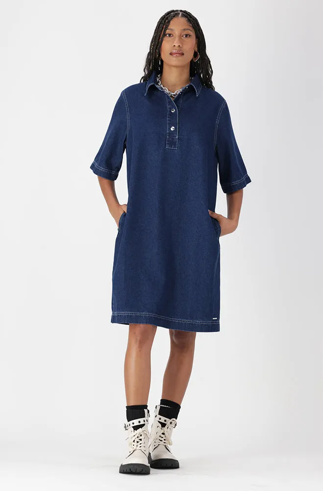 ALAIA DENIM SHIRT DRESS sold by Dunns