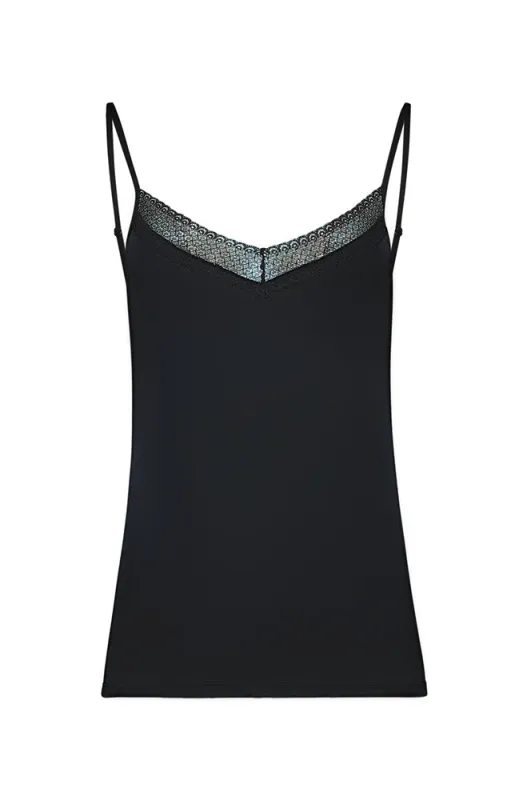 Kendra Lace Front Adjustable Strap Cami _ 168059 _ Black sold by Dunns