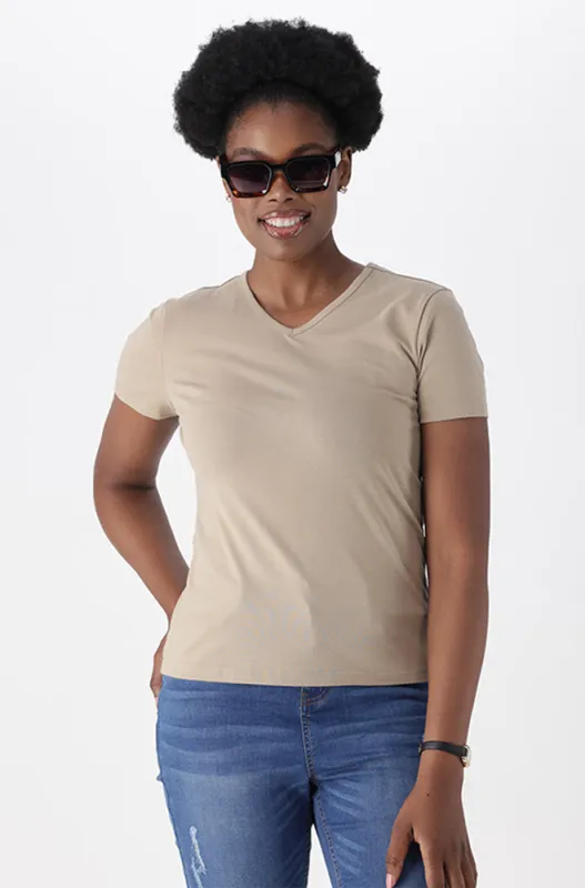 GRACE V NECK TEE sold by Dunns