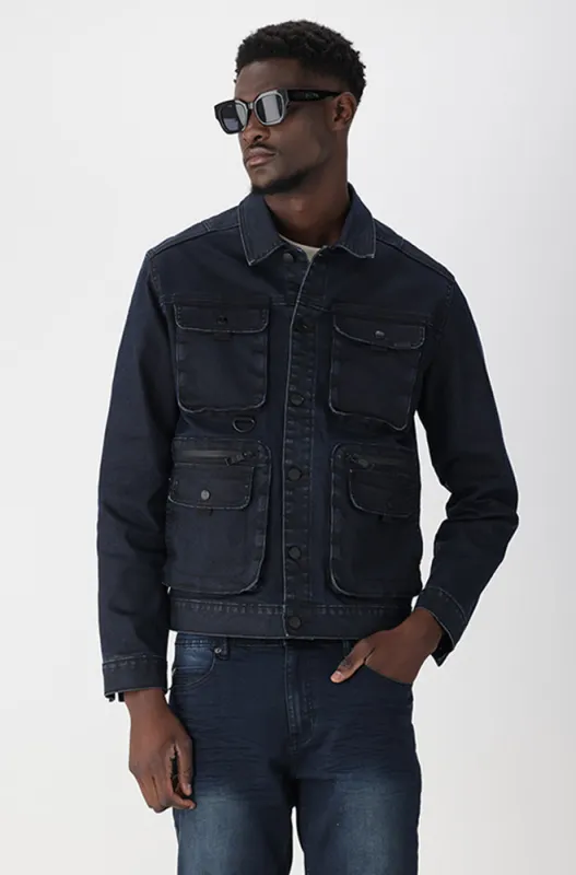 Carlton Denim Jacket _ 164238 _ Dark Wash sold by Dunns