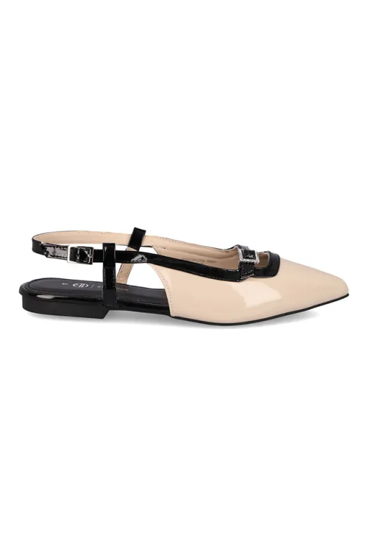 Ellie Diamante Buckle Slingback Pump-Milk _ 169158 _ Milk sold by Dunns