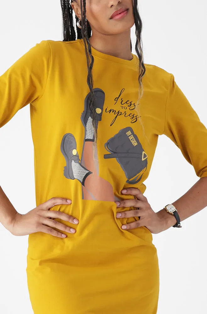 KOKO THREE QUARTER SLEEVE PRINTED DRESS sold by Dunns product image thumbnail 5