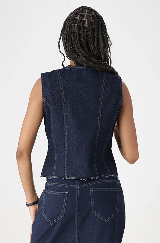 KEZIAH DENIM WAISTCOAT sold by Dunns product image thumbnail 4