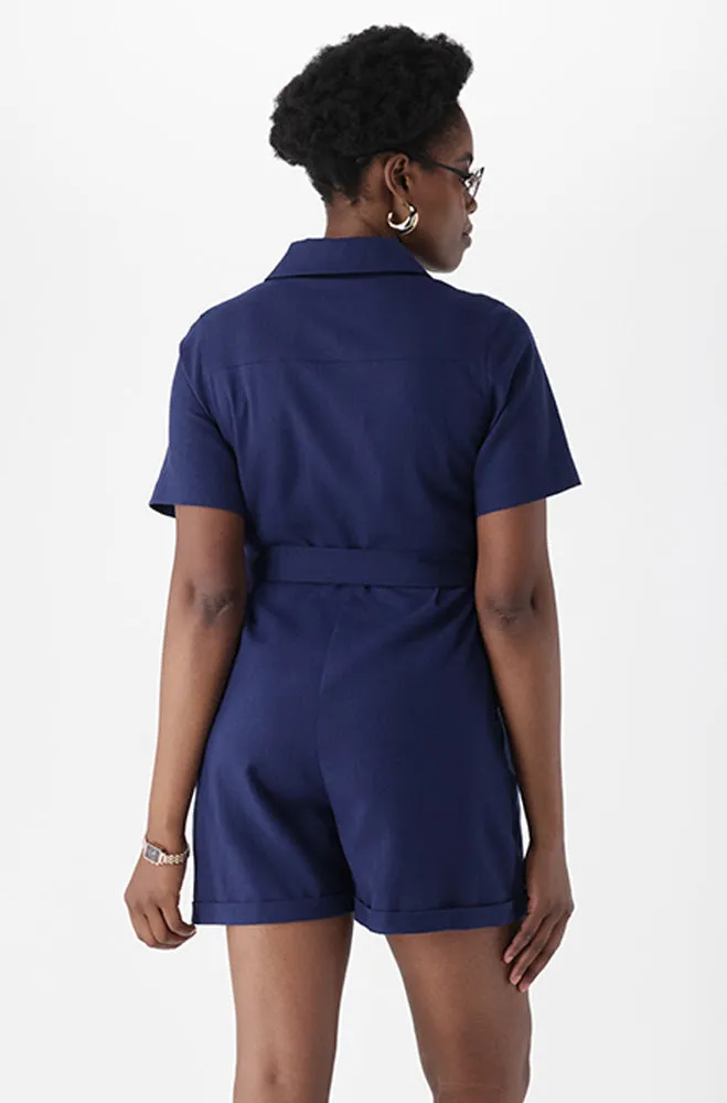 JADA LINEN BLEND BOILER SUIT sold by Dunns product image thumbnail 5