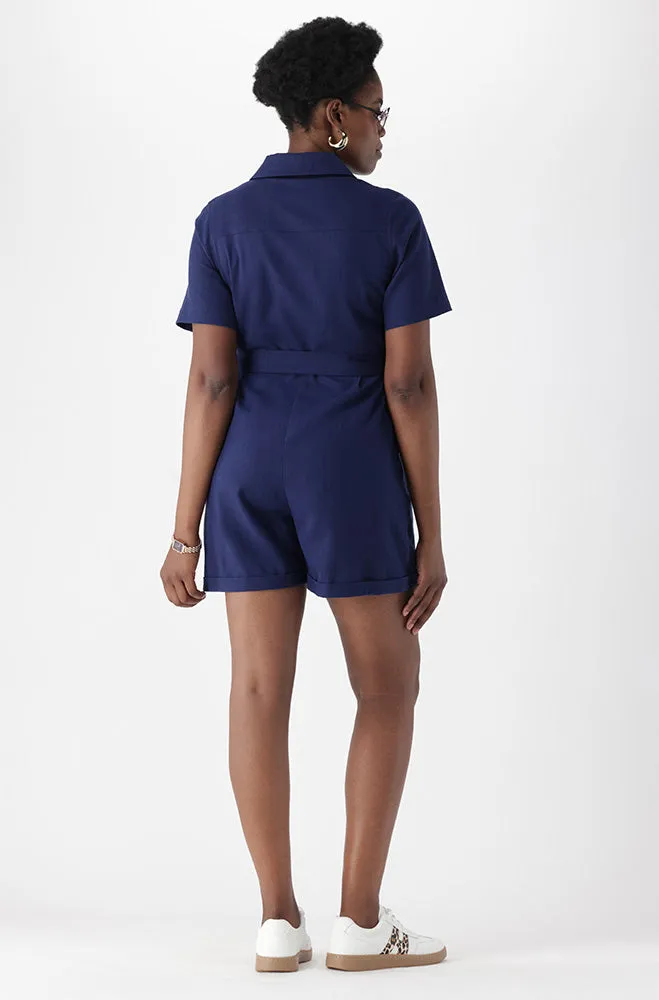 JADA LINEN BLEND BOILER SUIT sold by Dunns product image thumbnail 2