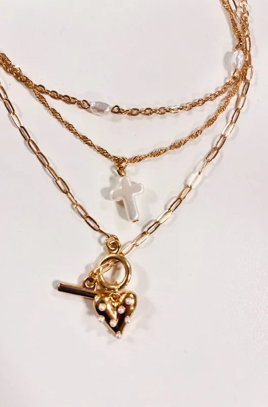 JULIA LAYERED NECKLACE sold by Dunns