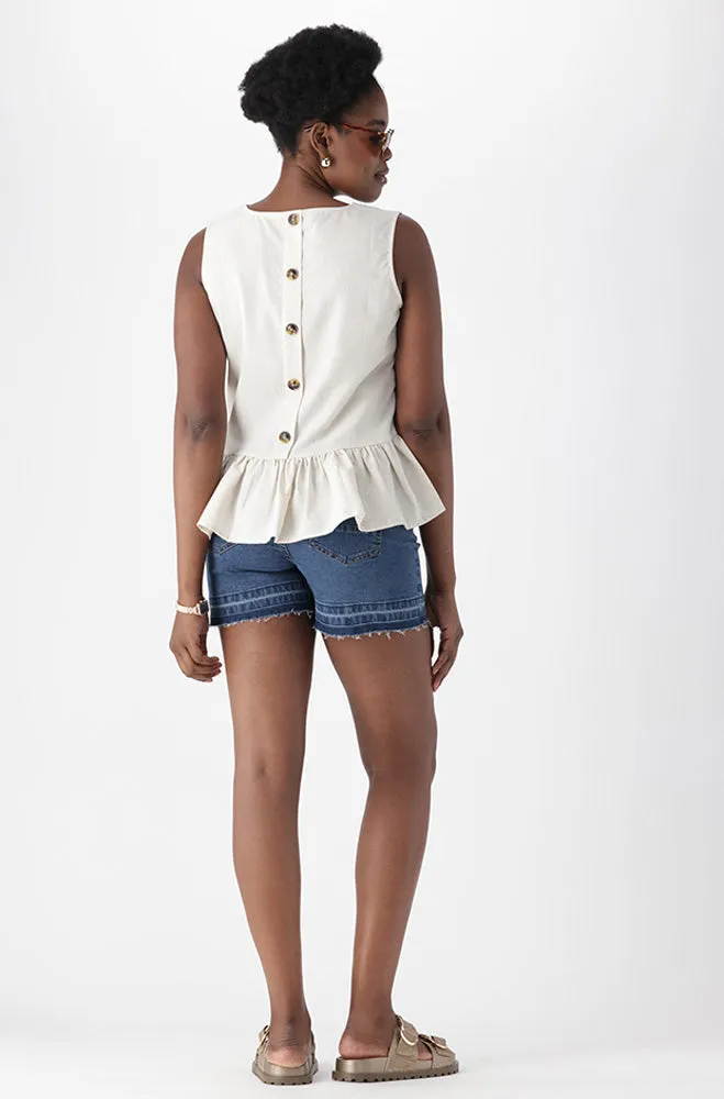 RYLEE LINEN BLEND TOP sold by Dunns product image thumbnail 2