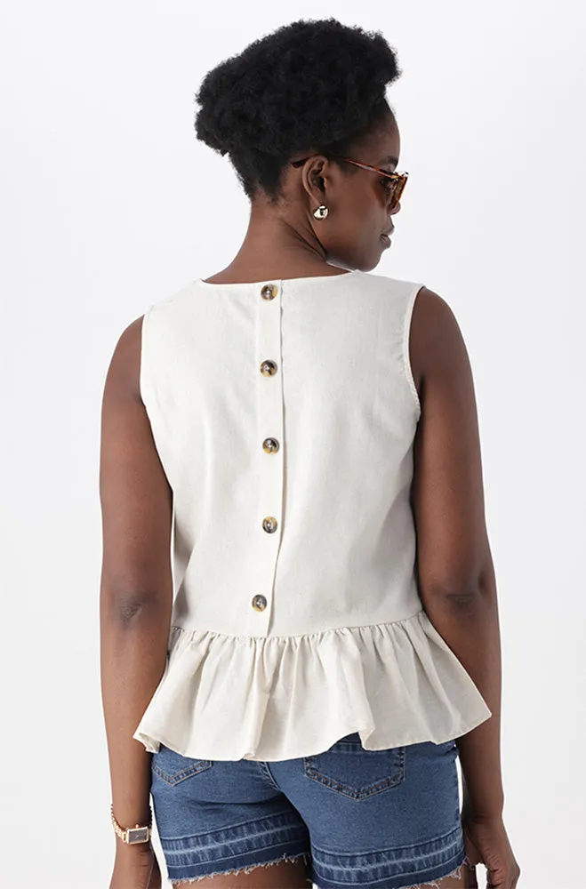 RYLEE LINEN BLEND TOP sold by Dunns product image thumbnail 3