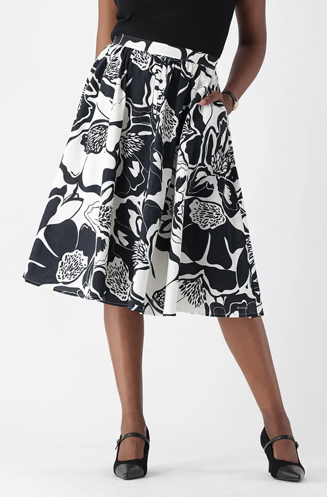 MIRAH LINEN BLEND FLARE SKIRT sold by Dunns