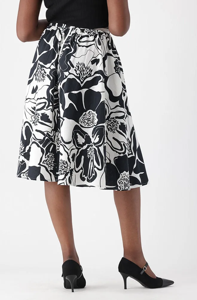 MIRAH LINEN BLEND FLARE SKIRT sold by Dunns product image thumbnail 3