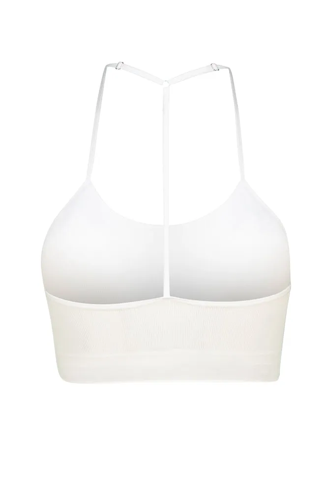 Cece Seamfree Ribbed Bra Top _ 163715 _ White sold by Dunns product image thumbnail 2