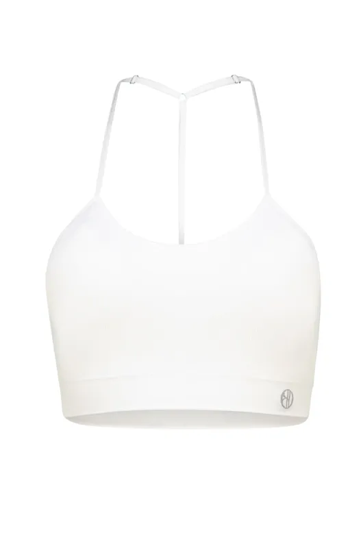 Cece Seamfree Ribbed Bra Top _ 163715 _ White sold by Dunns