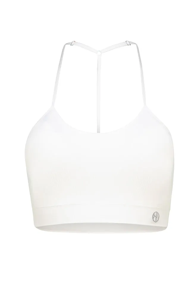 Cece Seamfree Ribbed Bra Top _ 163715 _ White sold by Dunns