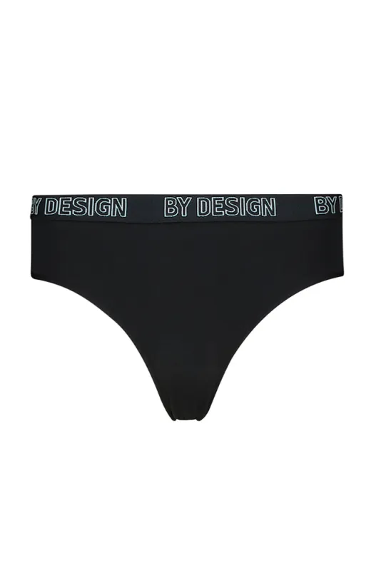 BY DESIGN BRANDED ELASTIC HIPSTER BLACK sold by Dunns