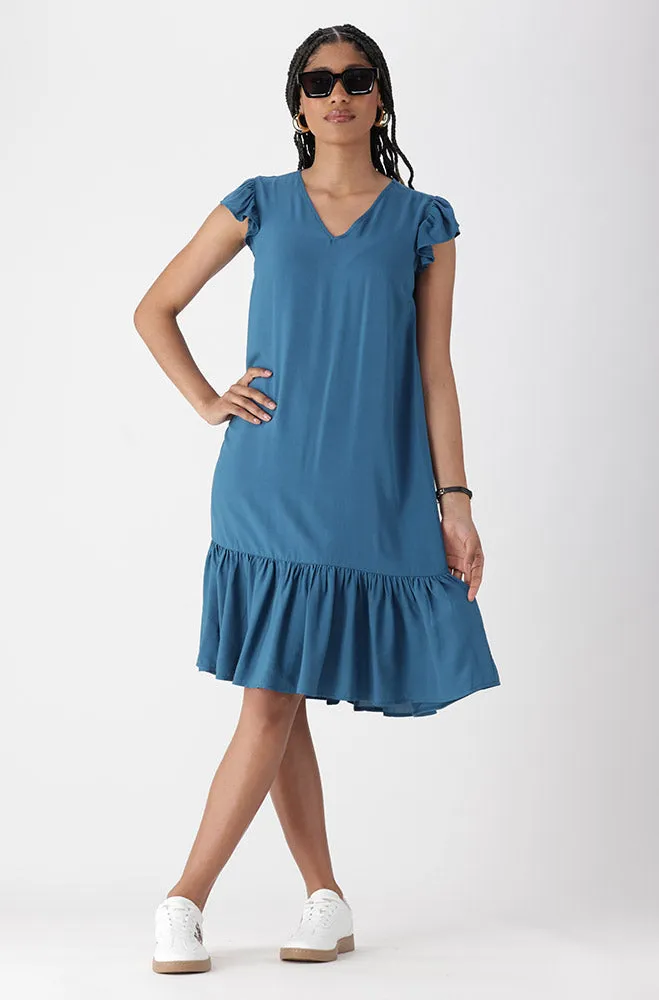 ASTRID FLUTTER SLEEVE DRESS sold by Dunns product image thumbnail 4