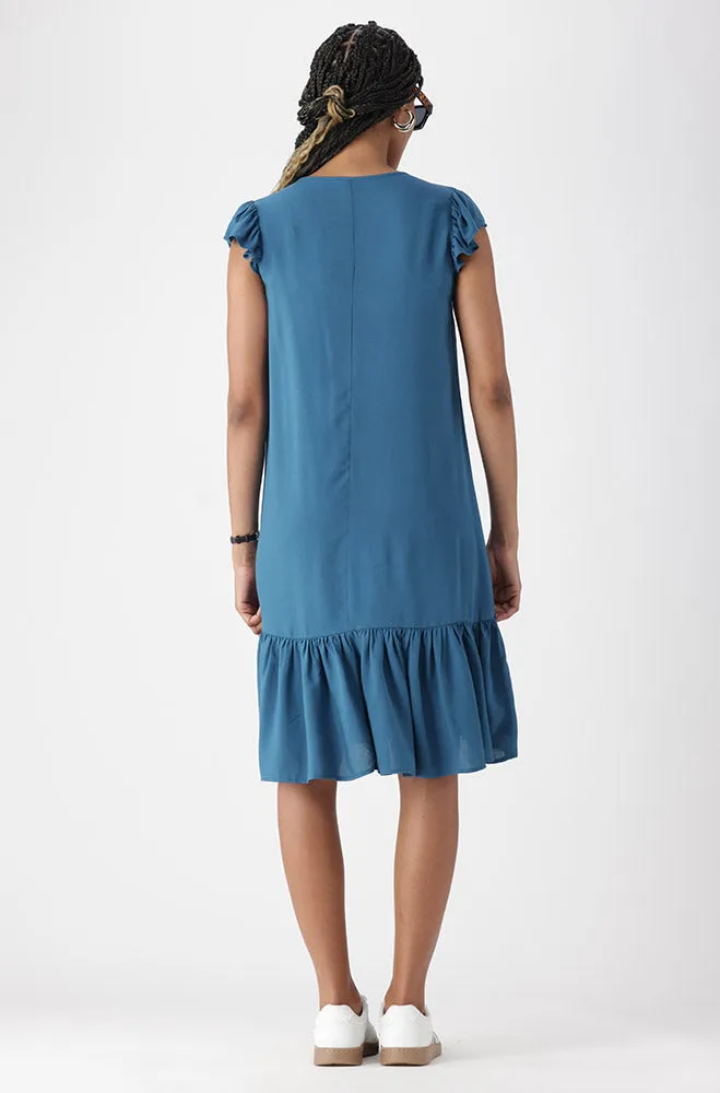 ASTRID FLUTTER SLEEVE DRESS sold by Dunns product image thumbnail 5