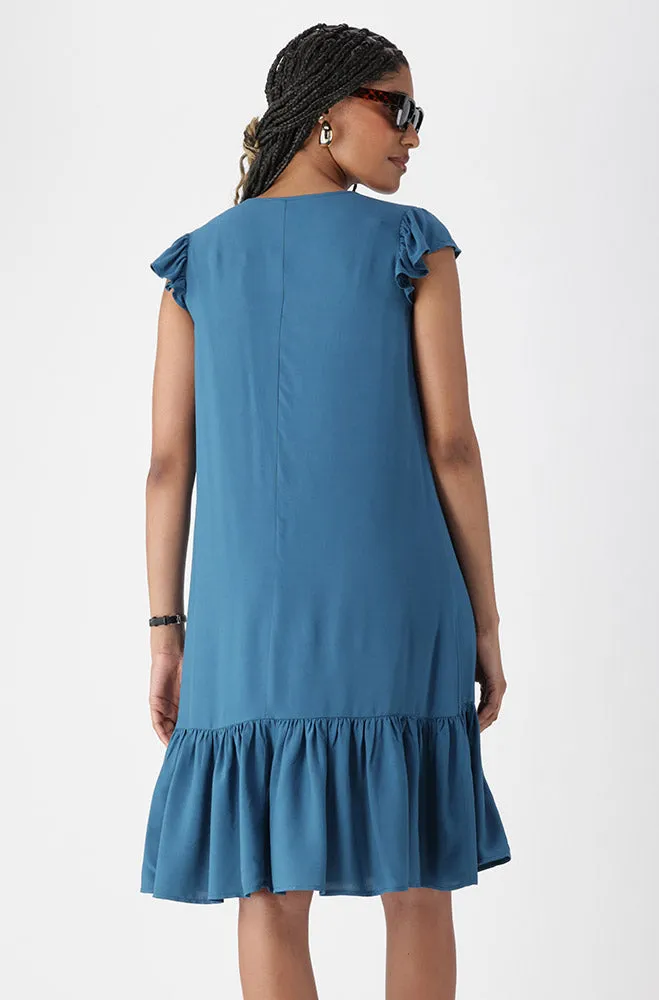 ASTRID FLUTTER SLEEVE DRESS sold by Dunns product image thumbnail 3