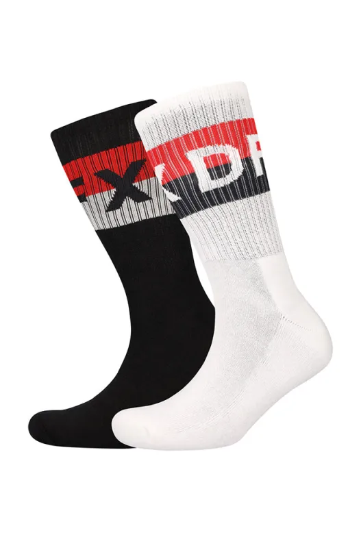 Iziah Dfx Sports Socks 2pk _ 163775 _ Black sold by Dunns