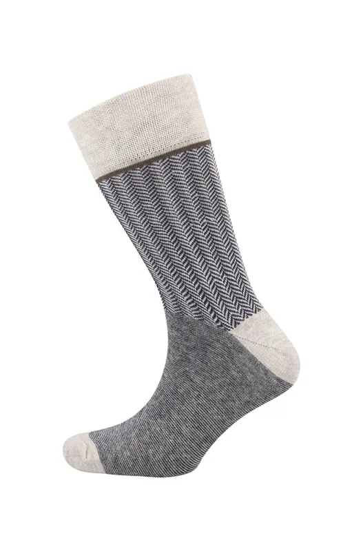EZRA SINGLE SOCK -GREY MEL sold by Dunns