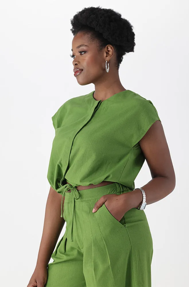 ANDREA LINEN BLEND TOP sold by Dunns product image thumbnail 2