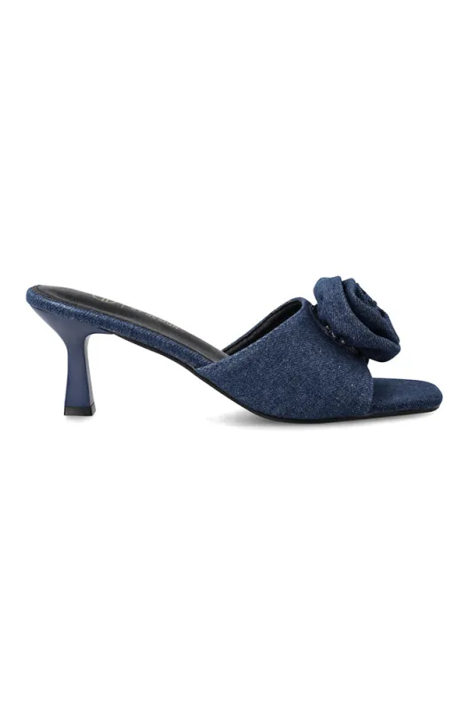 Roslyn denim kitten heel sold by Dunns