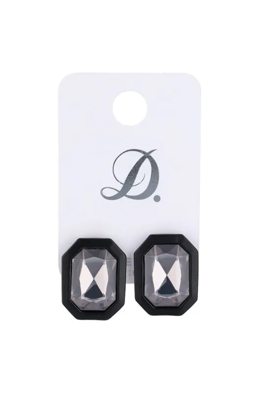 Tara Stud Earrings _ 158246 _ Black sold by Dunns