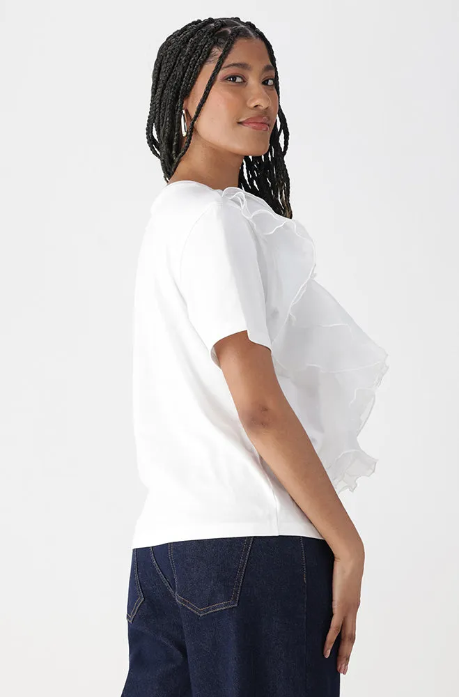 OLIVIA FRILL TEE sold by Dunns product image thumbnail 5