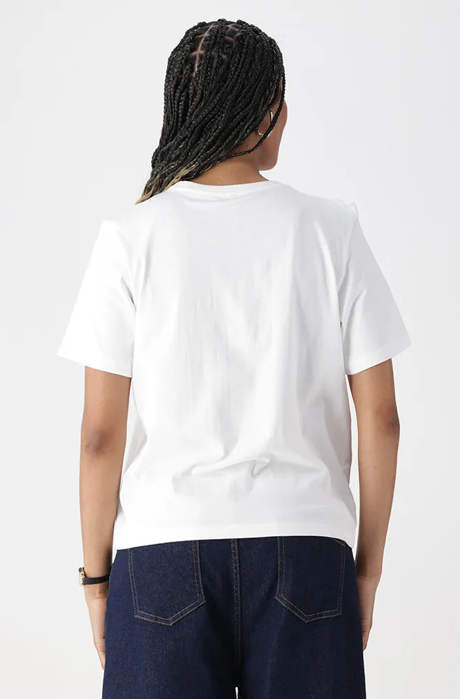 OLIVIA FRILL TEE sold by Dunns product image thumbnail 2