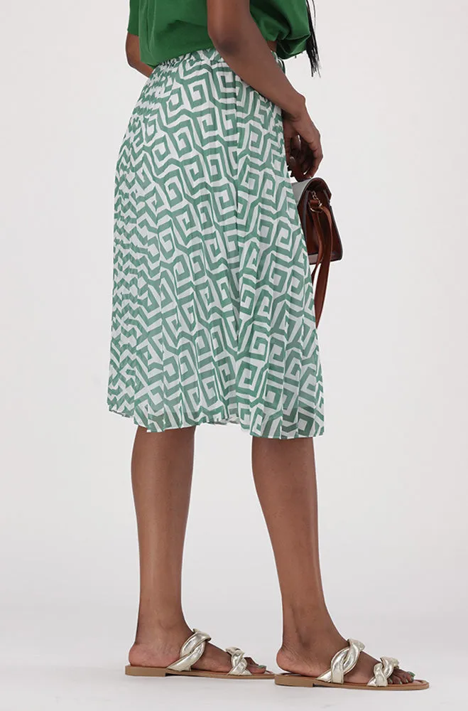IRIS GEO PLEATED SKIRT sold by Dunns product image thumbnail 2