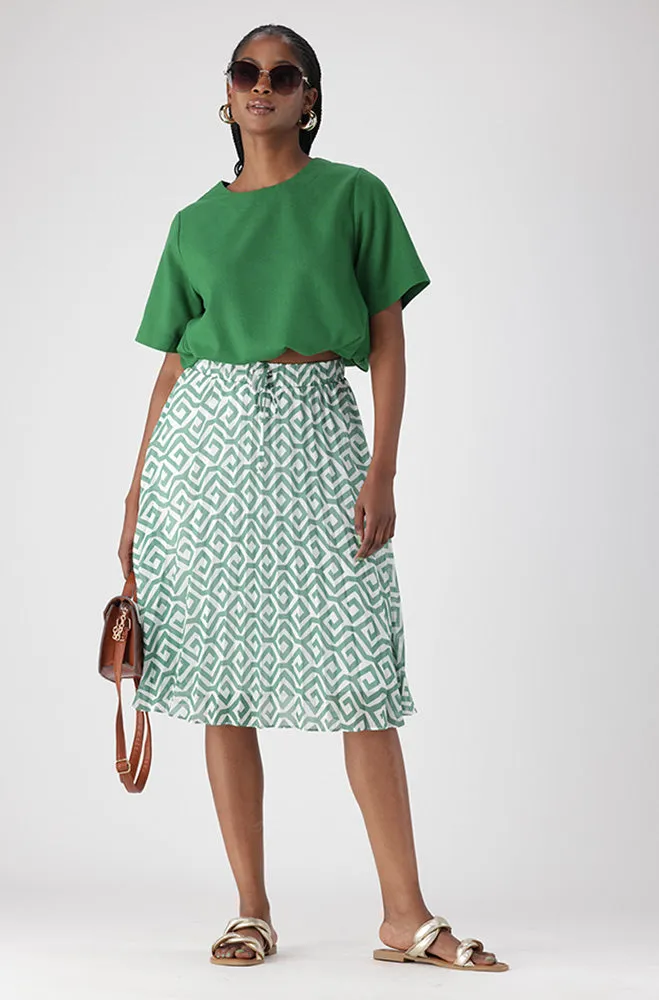 IRIS GEO PLEATED SKIRT sold by Dunns product image thumbnail 4
